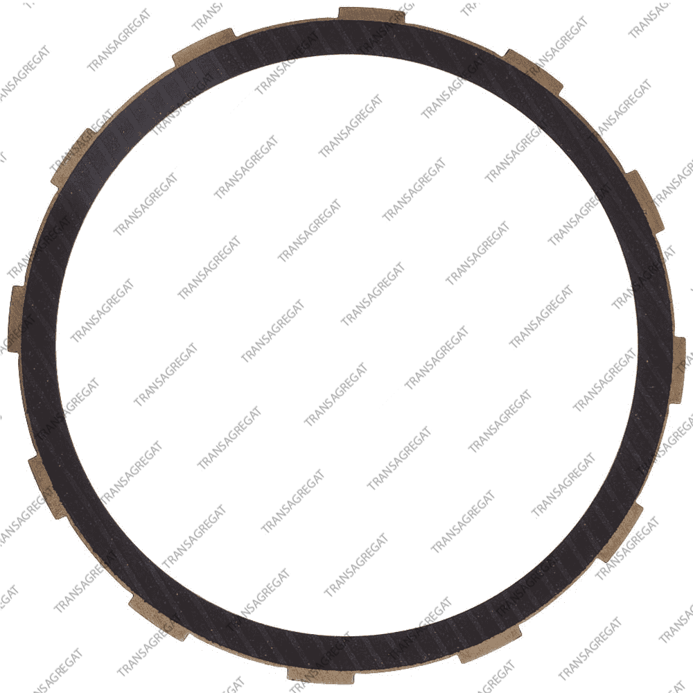 Фрикционный диск (154x2.0x12T) B1, K1 (односторонний, наружные зубья, 02-up)