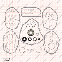 Комплект прокладок и сальников (с поршнем Starting Clutch)*