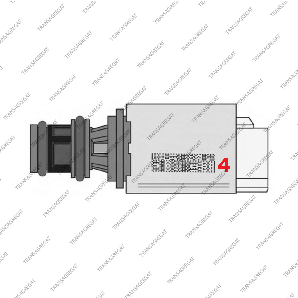 Соленоид переключения A, B, C, D, регулировки давления (10-up, бежевый разъем, черный носик, #4*)