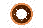 Фрикционный диск раздаточной коробки (142x1.7x19T/22T, односторонний, внутренние зубья)